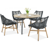 Valgomojo komplektas ALMERA DINING Juoda